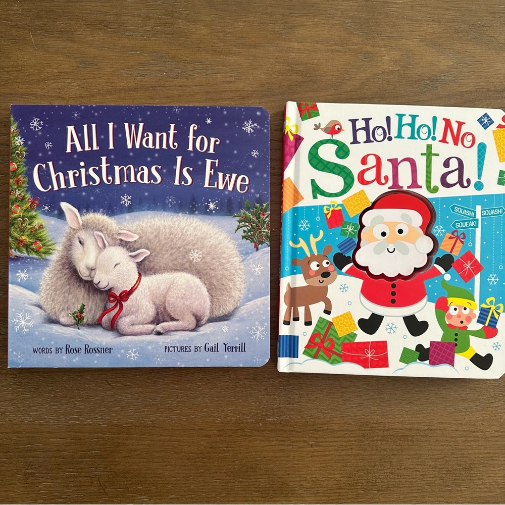Set of 2 Children’s Christmas Holiday Board Books
